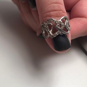 Triple heart ring